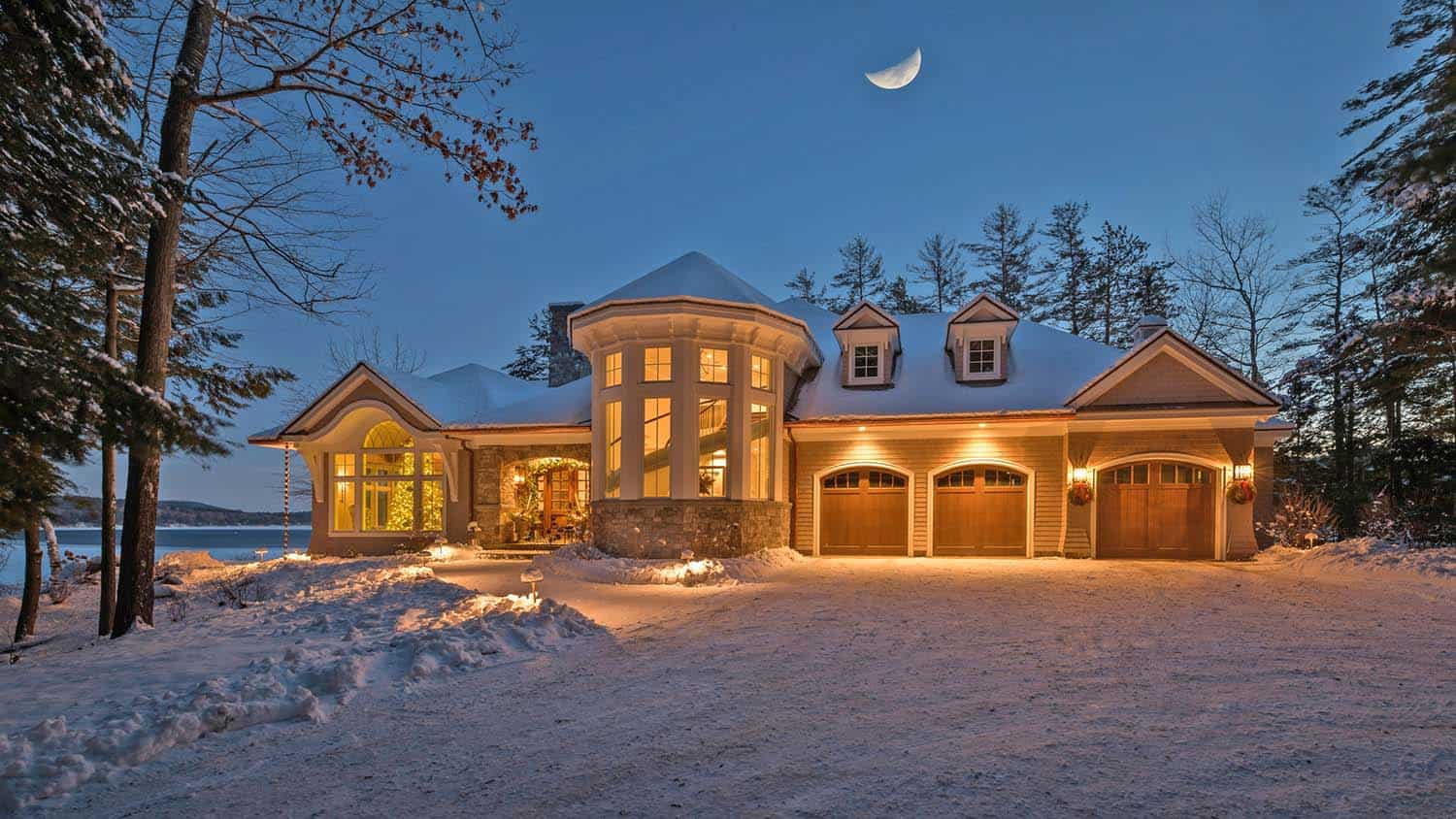 Luxurious winter estate